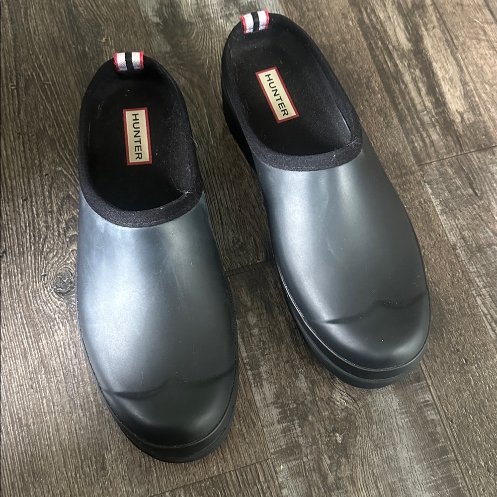 Hunter Women's Original Play Clog, Casual Black Slip-On